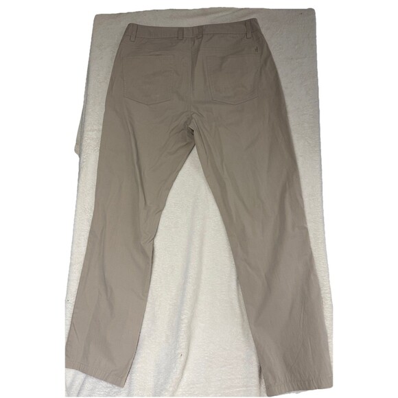 Johnnie-O Prep-Formance Marin Golf Pants Mens 34x32 Light Khaki Chino 5 Pocket - Picture 7 of 7
